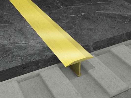 T Shaped Stainless Steel Tile Trim 6mm Border Finishing Strip