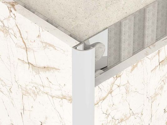 Bright Metal 0.6mm Stainless Steel Quarter Round Trim For Round Angle