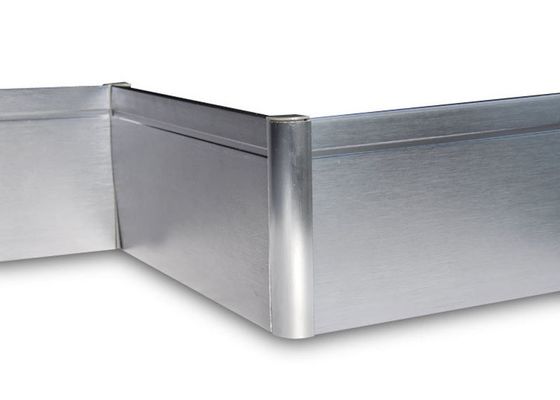 Kitchen Brushed Aluminium Skirting Aluminum Plinth Skirting Board