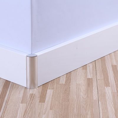 60mm Wooden Decorative Skirting Board Aluminium For Kitchen Corner