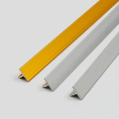 T - Shaped Aluminium Tile Trim Profiles Dirt Resistant
