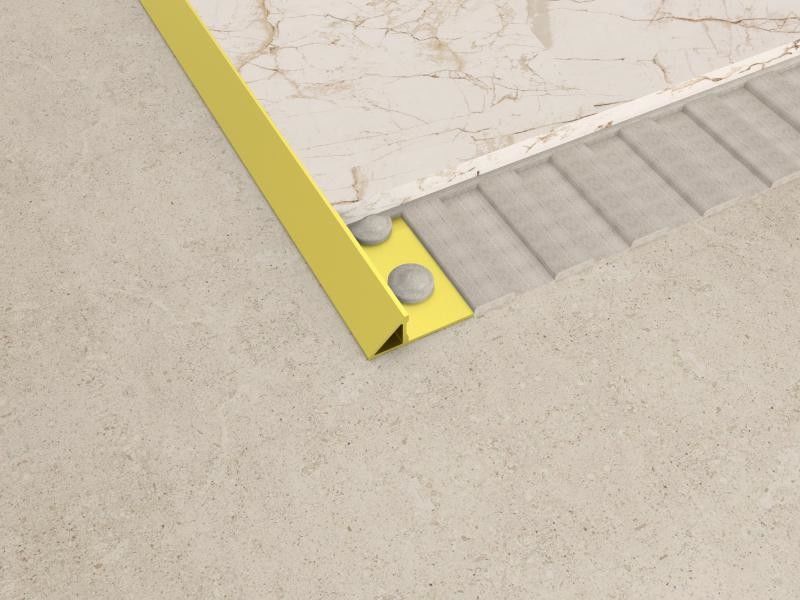 Decorative Gold Brushed 304 Stainless Steel Transition Strip Wall Tile Profile Trim