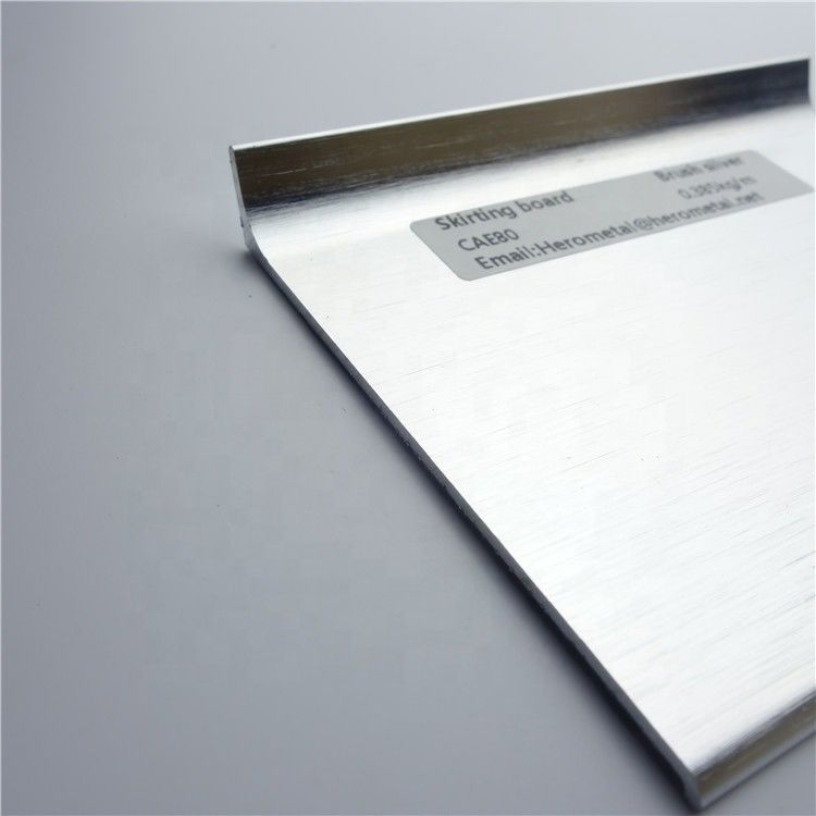 Clearing Easy 1.8m Stainless Steel Skirting Board Metal Texture Skirting Line