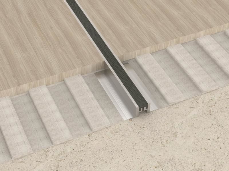 2.5cm Aluminium Movement Joint Home Decorative Metal Edge Flooring Profile
