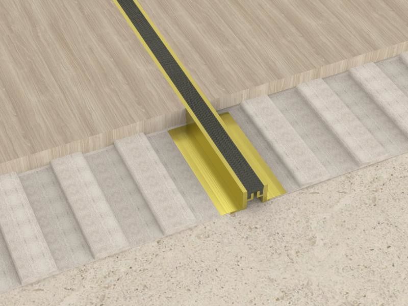 2.5cm Aluminium Movement Joint Home Decorative Metal Edge Flooring Profile