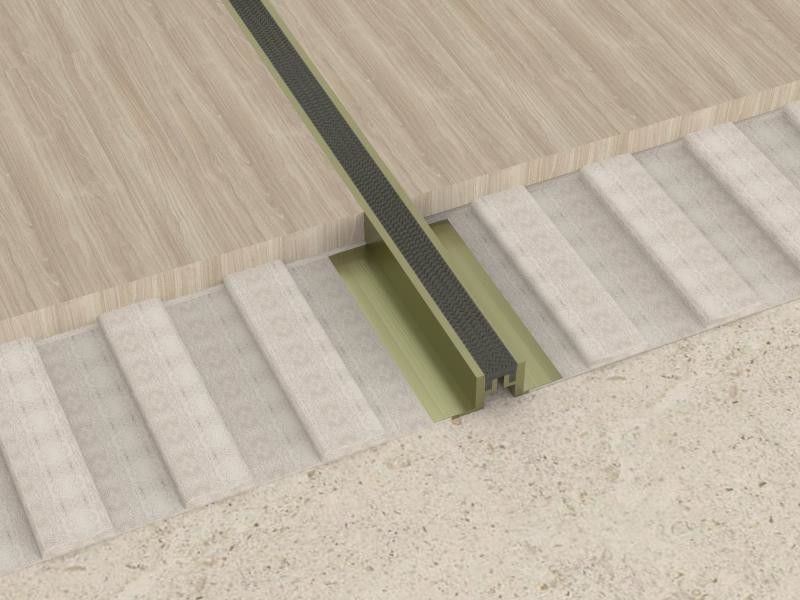 2.5cm Aluminium Movement Joint Home Decorative Metal Edge Flooring Profile