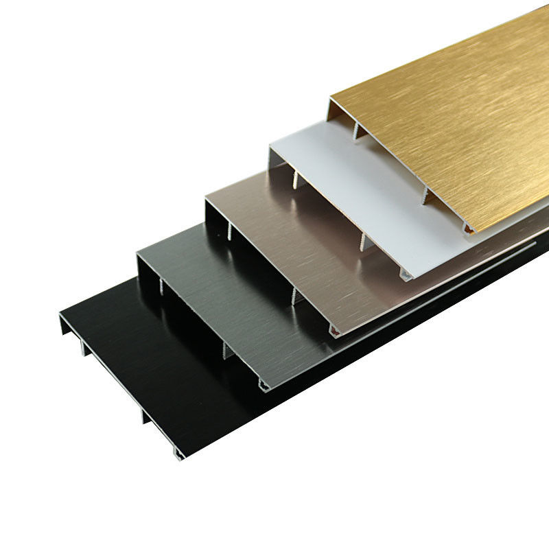 Aluminium Extrusion Profile Skirting Board Aluminum Step Edge Trim 2.5m