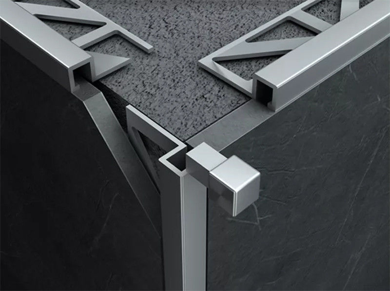 Aluminum-Magnesium Alloy Profile Right-Angle Closing Strips Tile Edge Trim