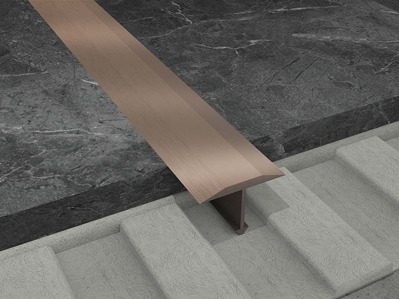 T Shaped Stainless Steel Tile Trim 6mm Border Finishing Strip