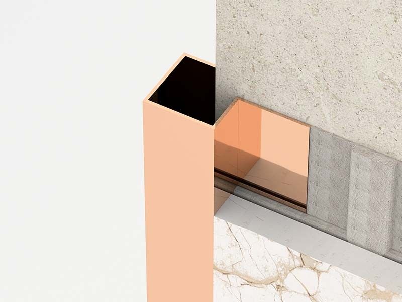 Bright Gold Stainless Steel Outside Corner Trim 2.5m