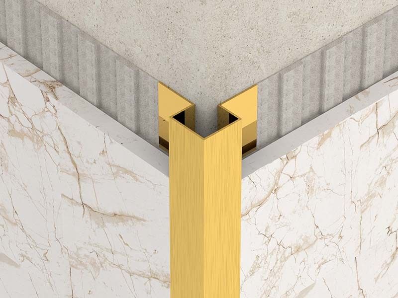 Stainless Steel Brushed Steel Tile Trim 10mm Corner Edge Trim Finishing Closing Strip