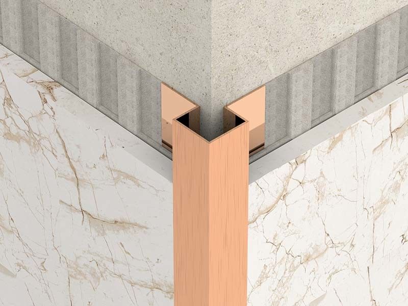 Stainless Steel Brushed Steel Tile Trim 10mm Corner Edge Trim Finishing Closing Strip