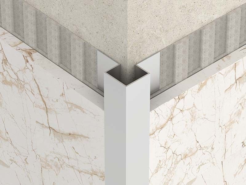 Stainless Steel Brushed Steel Tile Trim 10mm Corner Edge Trim Finishing Closing Strip