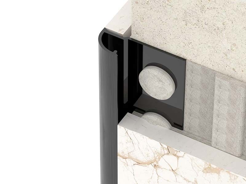 TUV Stainless Steel Tile Trim Brushed Round Closing Metal Strip