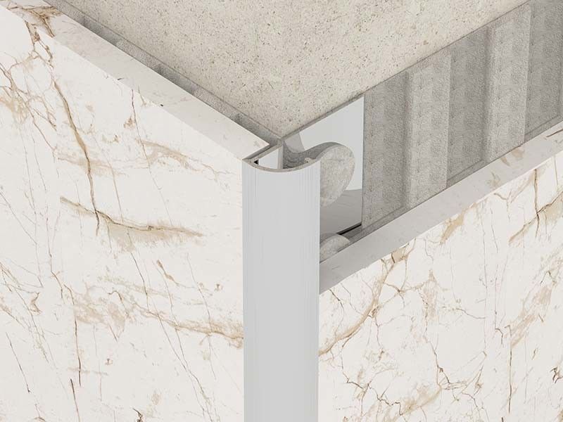 Brushed 2.0mm Stainless Steel Tile Trim Strip For Round Custom
