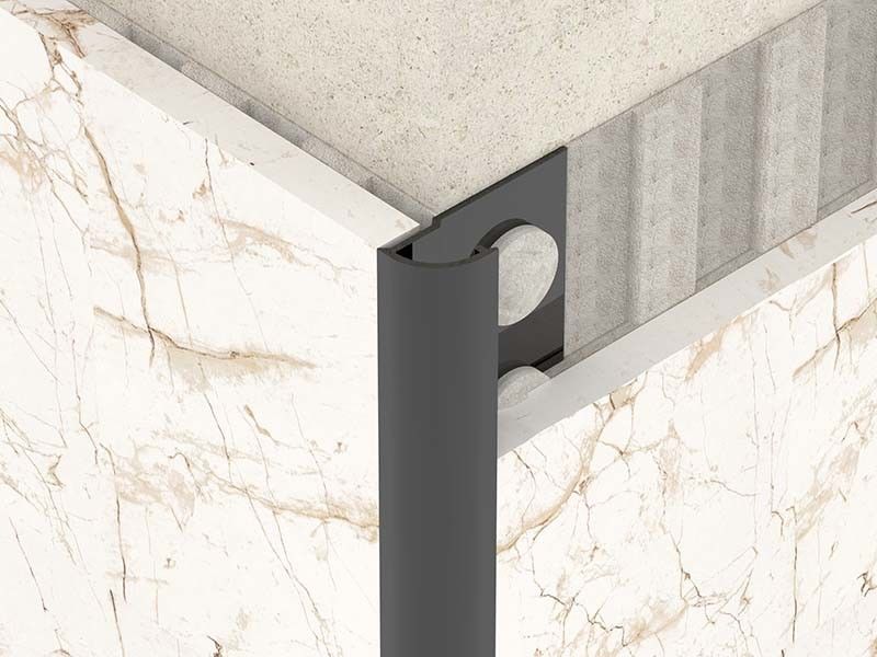 Bright Metal 0.6mm Stainless Steel Quarter Round Trim For Round Angle