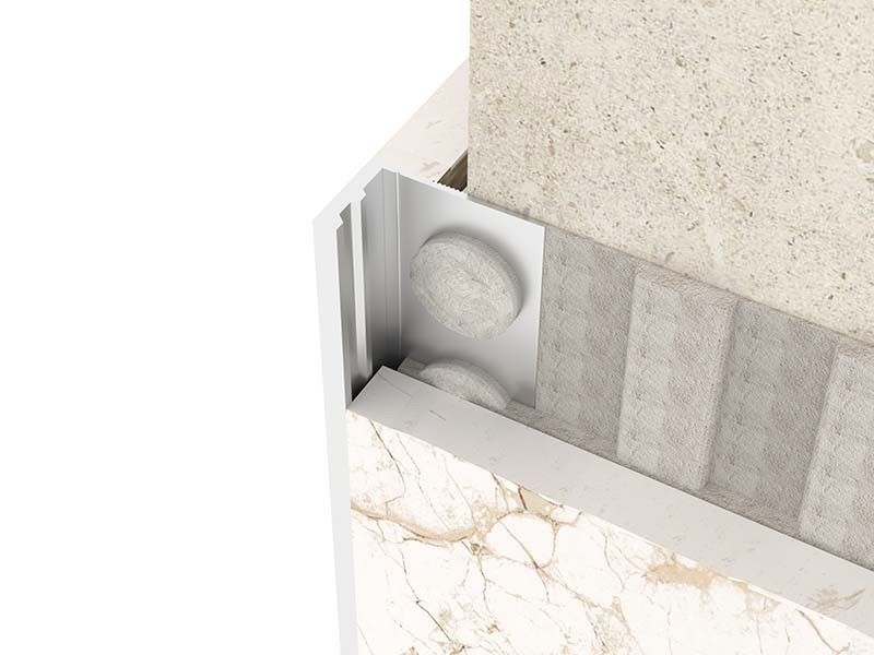 Brushed Metal Stainless Steel Tile Trim SS304 Square Closing Strip Tile Edge Trim