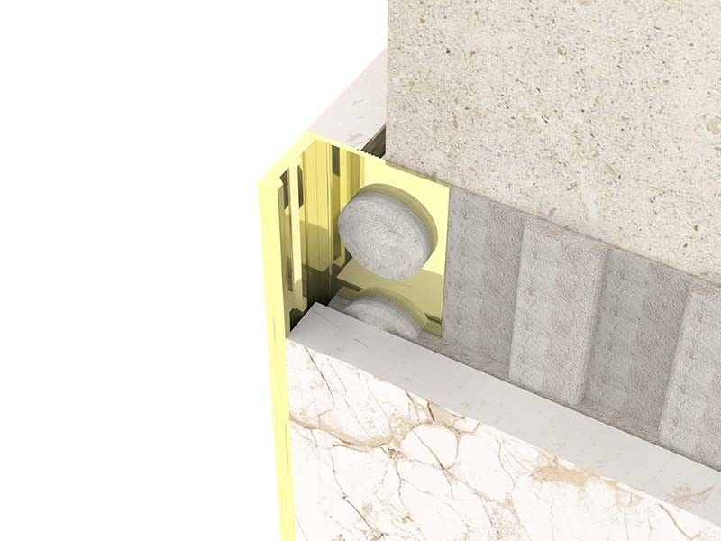 Brushed Metal Stainless Steel Tile Trim SS304 Square Closing Strip Tile Edge Trim