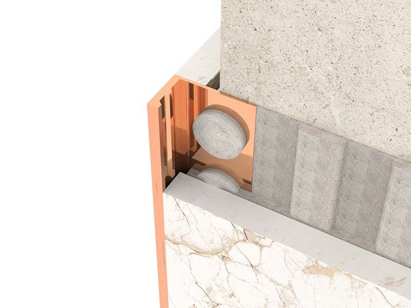 Brushed Metal Stainless Steel Tile Trim SS304 Square Closing Strip Tile Edge Trim