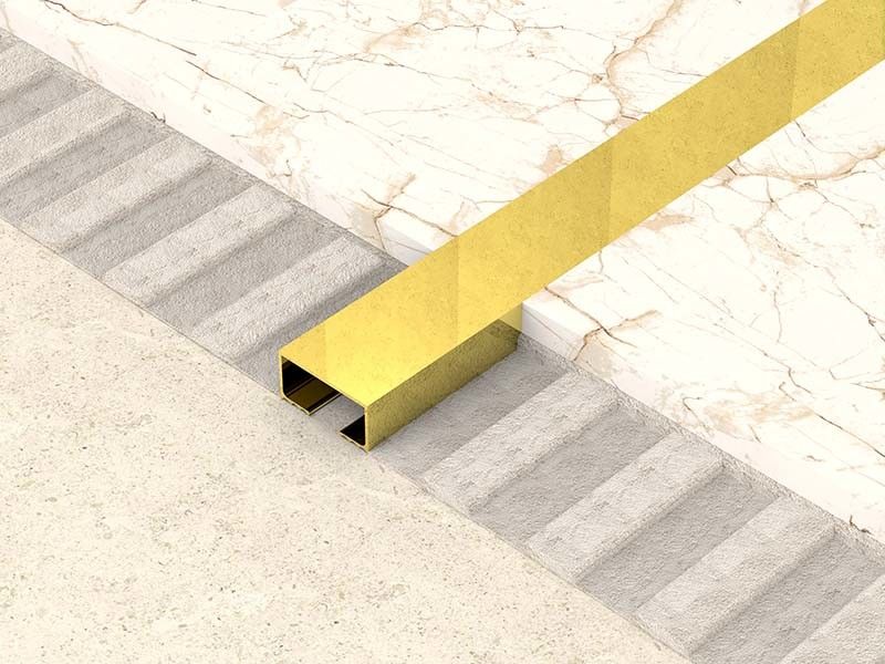 Bright Stainless Steel Tile Trim 12mm Steel Tile Edge Trim Silver