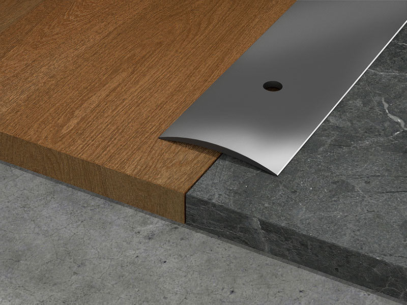 T Shaped Buckles Decorative Aluminium Angle Strip 10mm Floor Curved Cover Strip