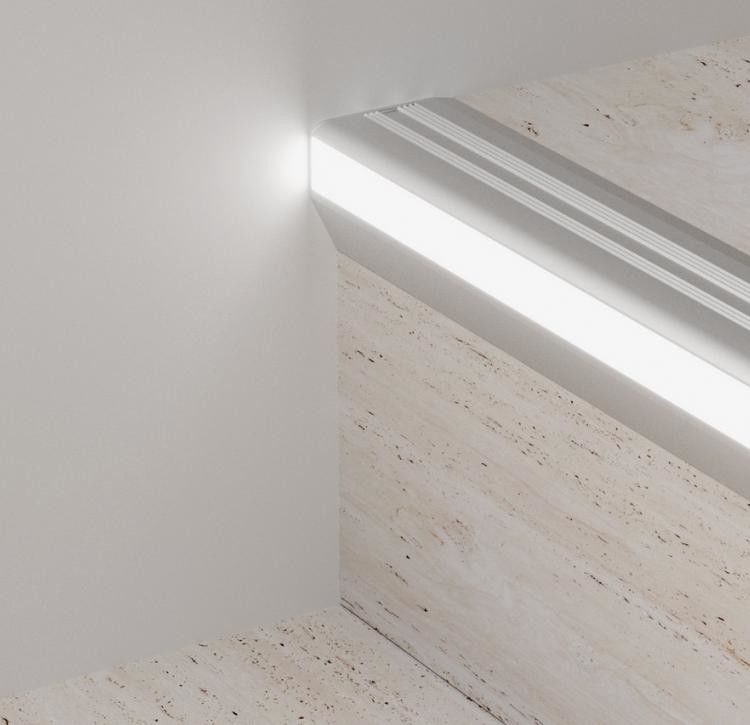 Stair Anti Slip Aluminum LED Profiles