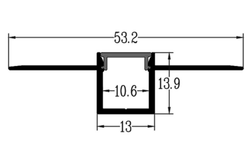 Office Decoration Aluminum LED Profiles
