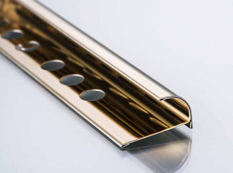 2.5m Stainless Steel Corner Trim Ceramic Tile Edge Holders Tile Edge Trimming Strips