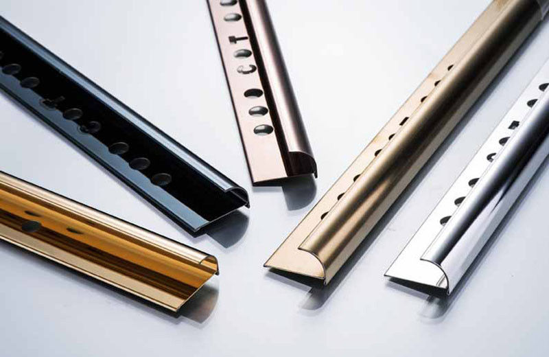 2.5m Stainless Steel Corner Trim Ceramic Tile Edge Holders Tile Edge Trimming Strips