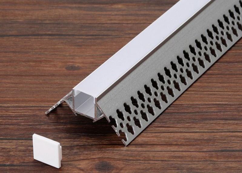 Led Strips Lighting Recessed LED Aluminium Profile  With Spring Clip