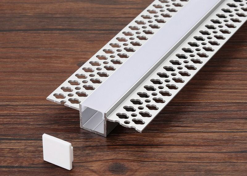 Led Strips Lighting Recessed LED Aluminium Profile  With Spring Clip