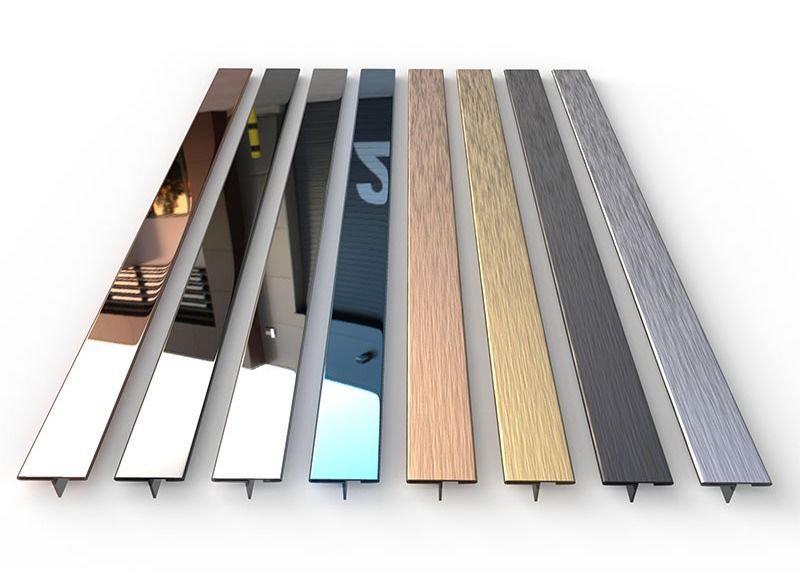 316 Stainless Steel Edge Strip Tile Trim Border Transition Profile Strips