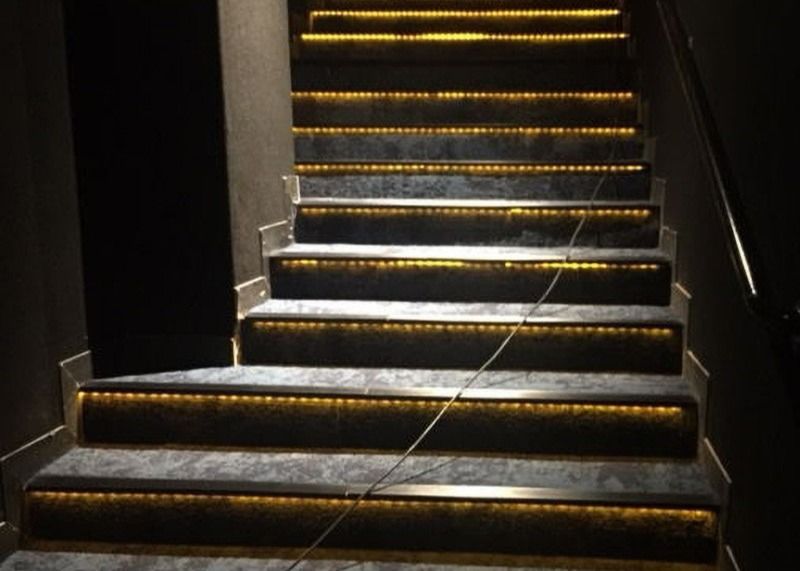 Stair Anti Skid Strips Aluminum LED Profiles Aluminium Extrusion Profile