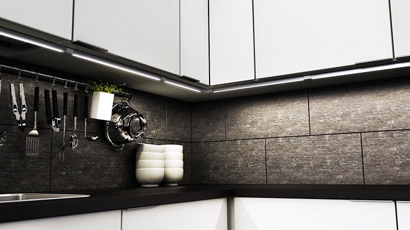 Wide Mount Slim Led Strip Aluminium Profile 1.8m Cabinet Light