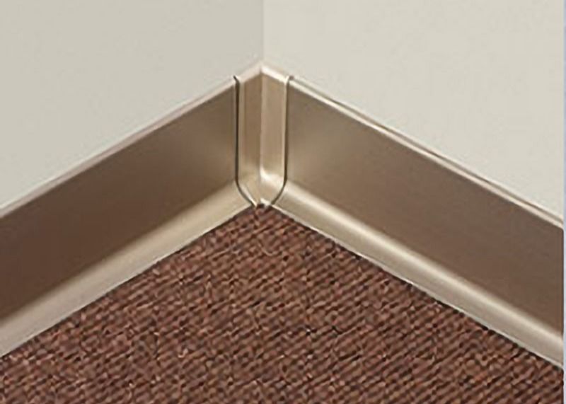 Wall Base Protection Aluminium Skirting Profile Anodized