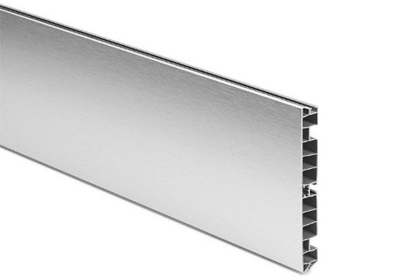 Aluminium Baseboard Profile 80mm Aluminum Skirting Board