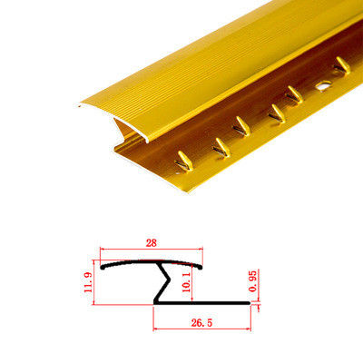 Aluminum Metal Carpet Edge Trim 10mm Transition Strip Door Threshold