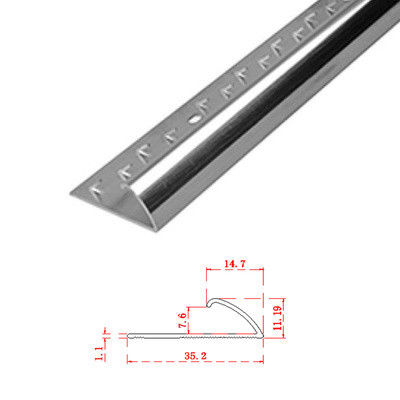 Aluminum Metal Carpet Edge Trim 10mm Transition Strip Door Threshold