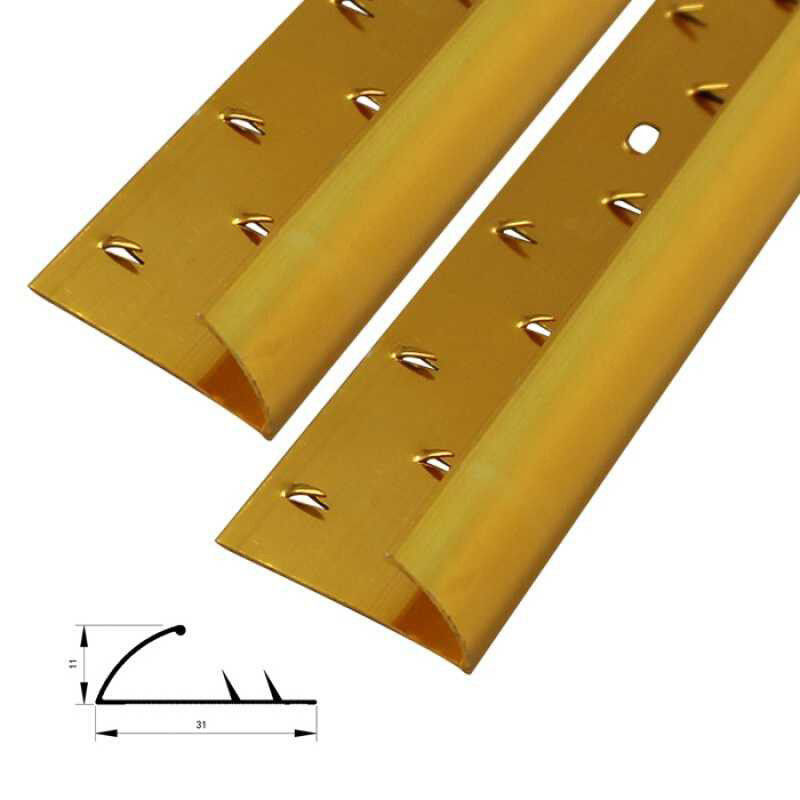 Aluminum Metal Carpet Edge Trim 10mm Transition Strip Door Threshold