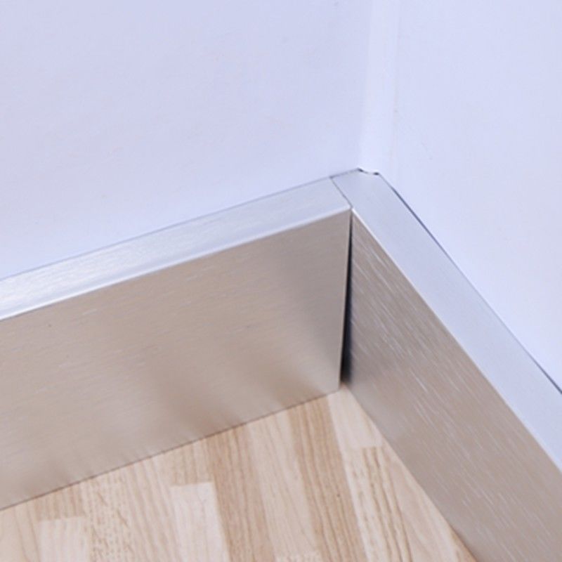 60mm Wooden Decorative Skirting Board Aluminium For Kitchen Corner