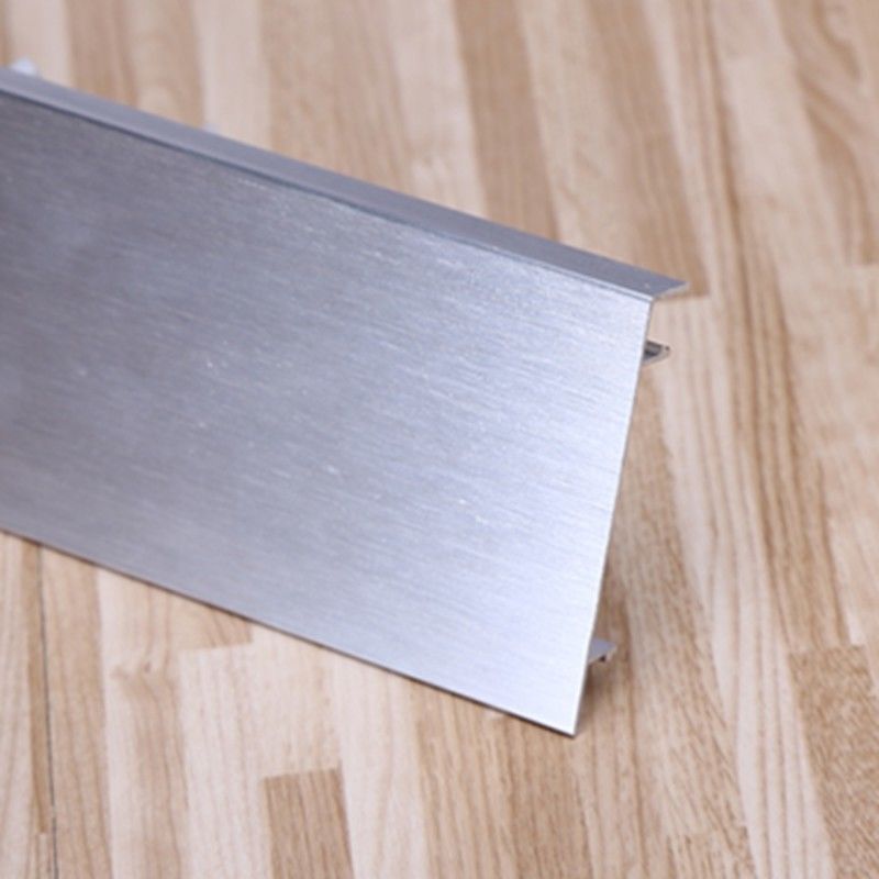 60mm Wooden Decorative Skirting Board Aluminium For Kitchen Corner