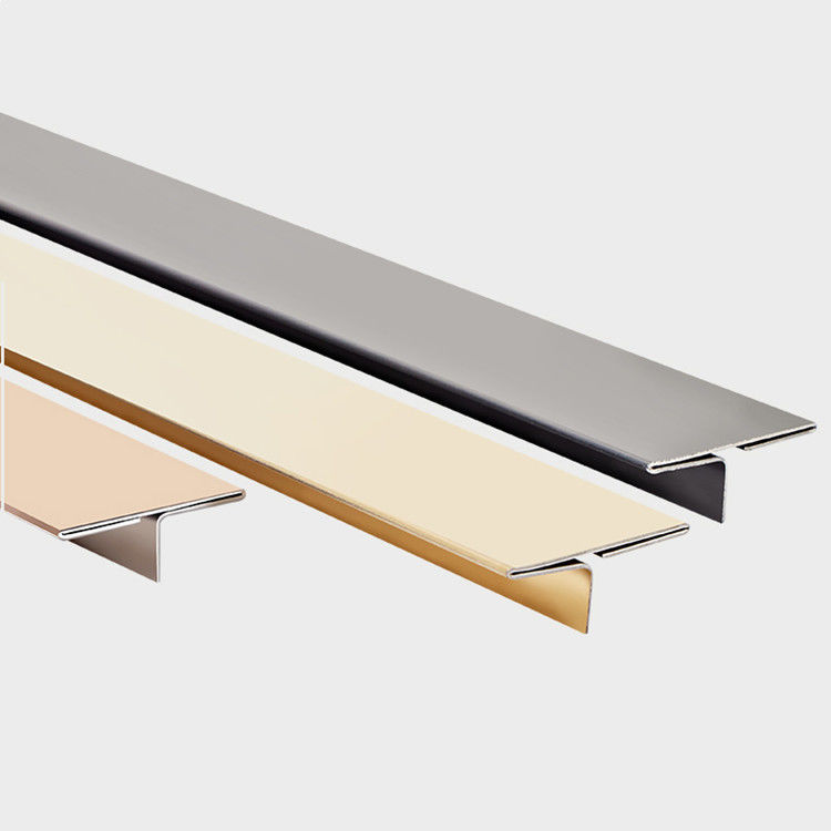 T - Shaped Aluminium Tile Trim Profiles Dirt Resistant