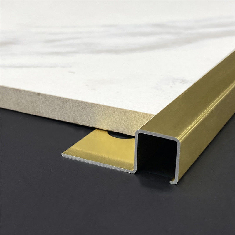 L Shape Brass Tile Trim 3.0m Ceramic Corner Edge Protector Transition Strip