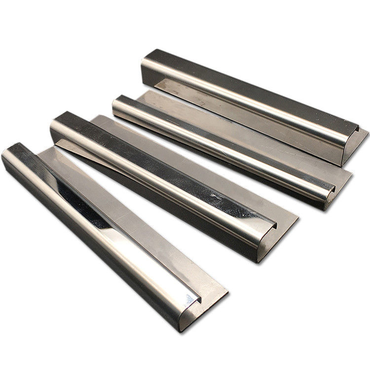 Tile Transition Strip Square Shape Brushed Stainless Steel Tile Trim 10mm